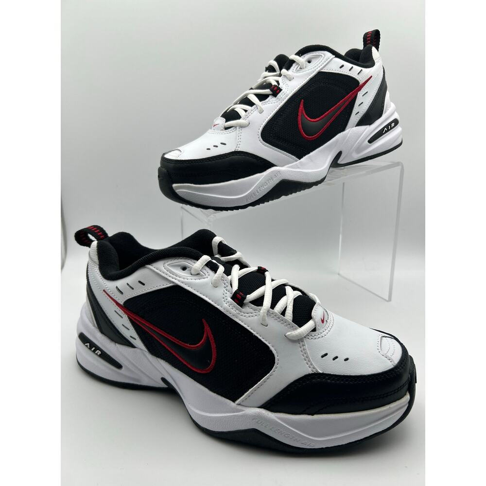 Nike Air Monarch IV 415445-101 White Black Men’s Size 8 Training Shoes NEW